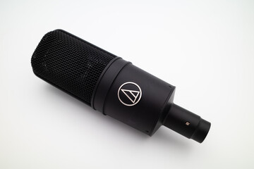 Zurich, Switzerland - December 21, 2022: Studio microphone large diaphragm cardioid Audio Technica AT 4033