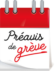 calendrier - préavis de grève