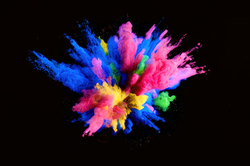 Explosion of colors background wallpaper