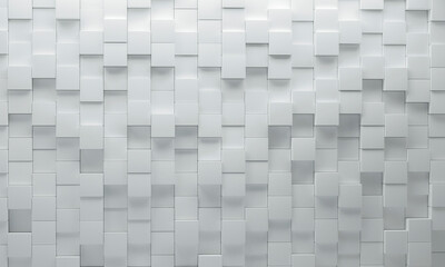 3D illustration of cubes from lights above