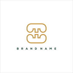 Initial H Luxury logo vector