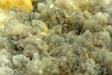 Minerals. White natural stone. Geology