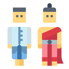 costume flat icon style
