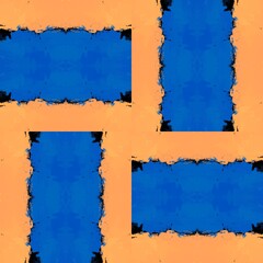 Coloring with blue and yellow, Square shapes, Used as background image.