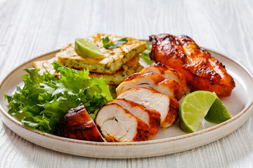 chicken breast with lettuce and veggies casserole