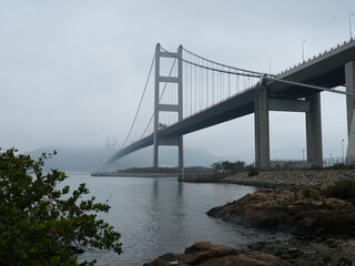bridge in the fog