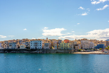 Fototapeta na wymiar Panorama od Corfu island in Greece