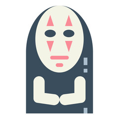 ghost flat icon style