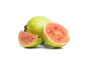 guava isolated on white background.