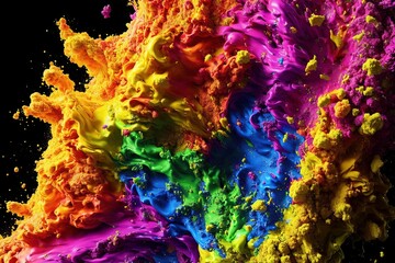 Abstract color splash textured background desktop wallpaper, grunge, vivid colors