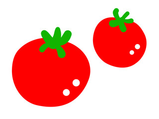 かわいいプチトマト／手描きイラスト素材