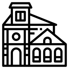 building line icon style