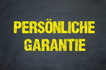 persönliche Garantie	