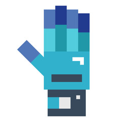 Gloves flat icon style