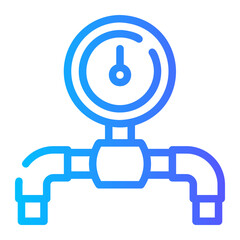 pressure gauge gradient icon