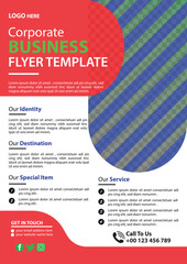 Title: Mordan business flyer design template for digital agency corporate brochure cover vector A4 layout annual report banner or poster .
