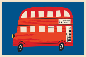 London double decker red bus 