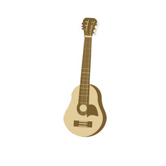 acoustic guitar on transparent background,PNG