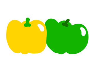 かわいいパプリカ／手描きイラスト素材