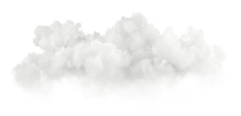 Soft clouds fog shapes cut out 3d rendering png file