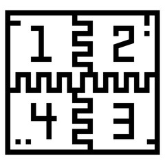 Obraz premium mat line icon style