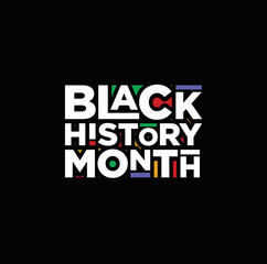 Black History Month vector illustration.
