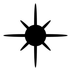 star element icon silhouette