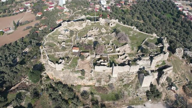 Becin Historical Place in Mugla Milas. Turkish- Islamic Period