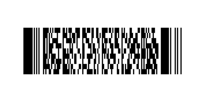Bar code PDF417 isolated PNG