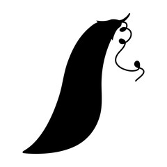 Peanuts icon black silhouette