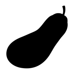 eggplant icon black silhouette
