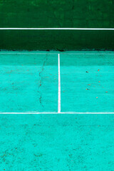 Fototapeta na wymiar Tennis practice court with concrete surface