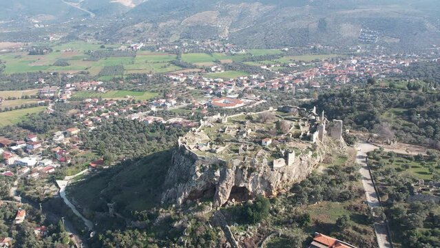 Becin Historical Place in Mugla Milas. Turkish- Islamic Period