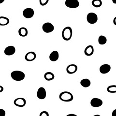 Vector seamless pattern with hand drawn elements. Cute design for textile, wallpaper, wrapping paper.