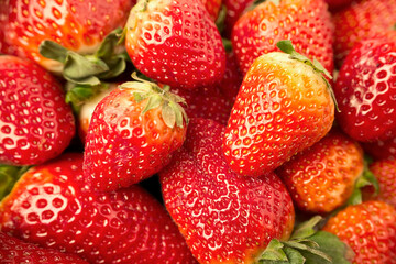 Close up Fresh Strawberries