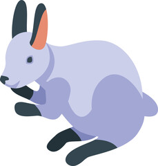 Mammal rabbit icon isometric vector. Dutch animal. Pet easter