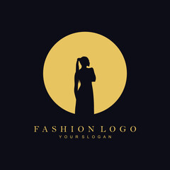 Fashion Logo Design Inspirations - Silhouette Girl