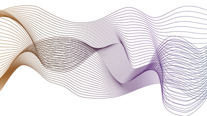 Abstract graphic with wave curve motion lines for modern and minimalist designs