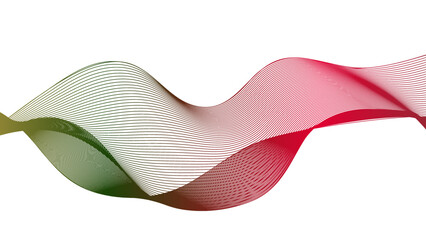Abstract wave pattern for contemporary design elements