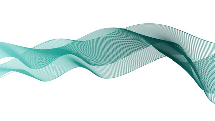 Curved wavy line stripe for abstract design compositions