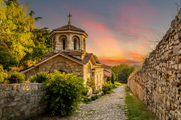Saint Petka Church in Belgrade Fortress in Kalemegdan park. Serbia.