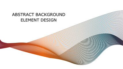 Fototapeta premium Minimalist abstract wave design perfect for modern branding