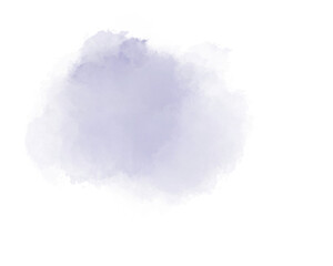 Watercolor splash. Abstract purple blue stain watercolor.