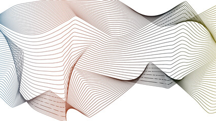 Vector background with abstract wavy lines for dynamic compositions