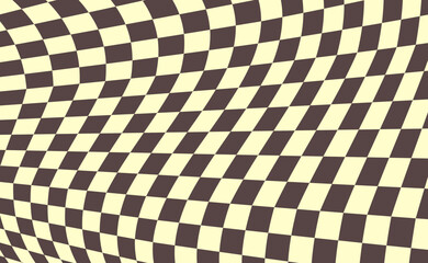 Obraz premium cool distorted checkerboard decoration gingham, plaid, checkered backdrop