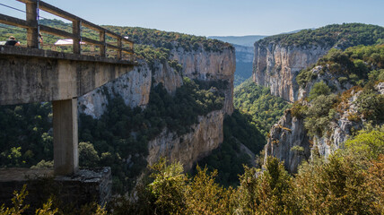 Majestic viewpoint of Foz de Arbayun, Navarra, Spain