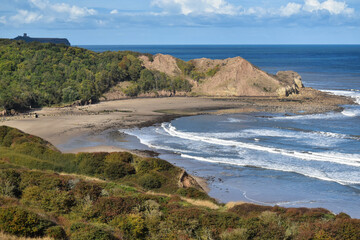 Cayton bay beach Scarborough England