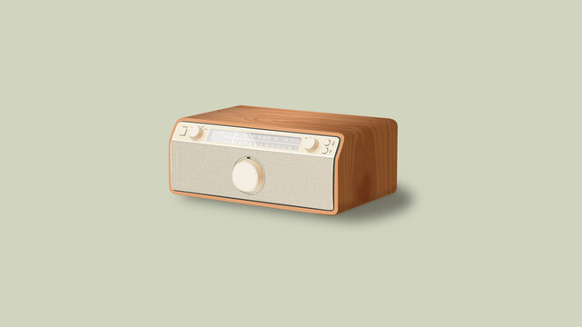 Wood radio vintage - JPG