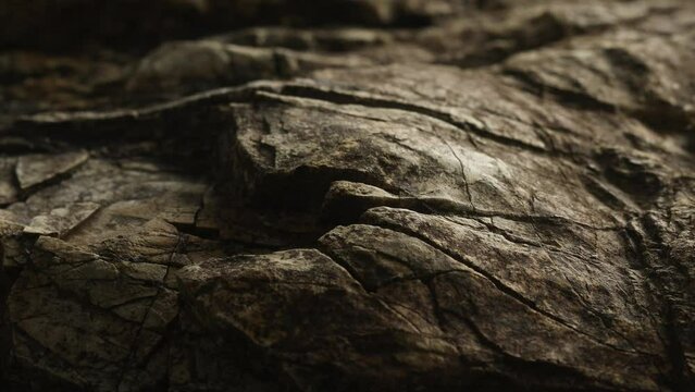 stone texture close-up. macro shot of a rock. dark brown mineral