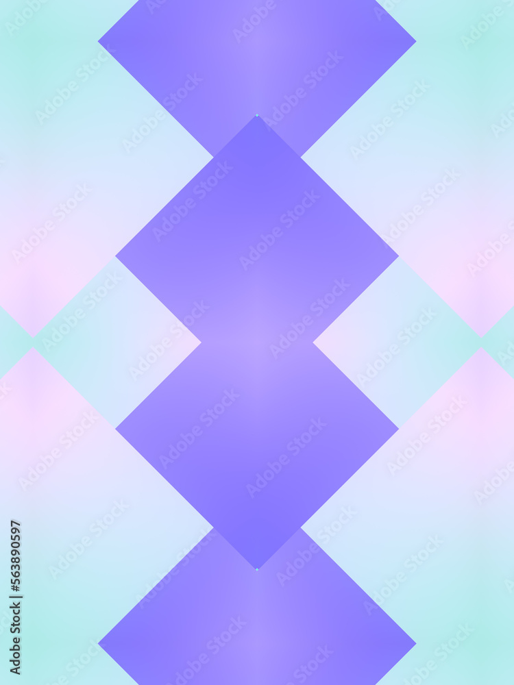 Poster bright symmetrical geometric background. 3d rendering digital illustration